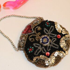 Vintage Art Nouveau Beaded Bag